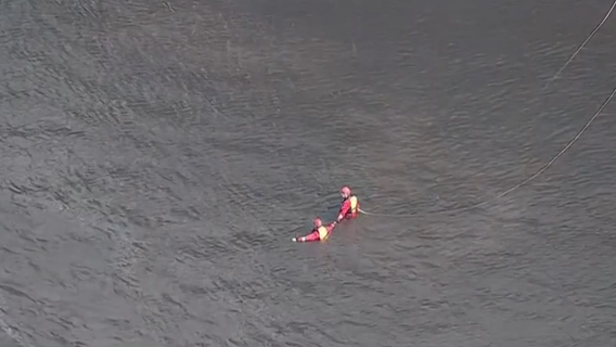 Search underway in Delaware River after woman saves girl from drowning