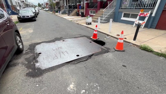 'Please get it resolved': West Philadelphia residents urge city to fix street hole