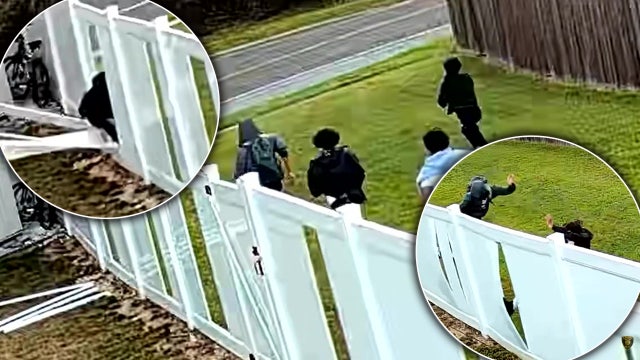 Police searching for group of juveniles seen destroying vinyl fence in Gloucester Township