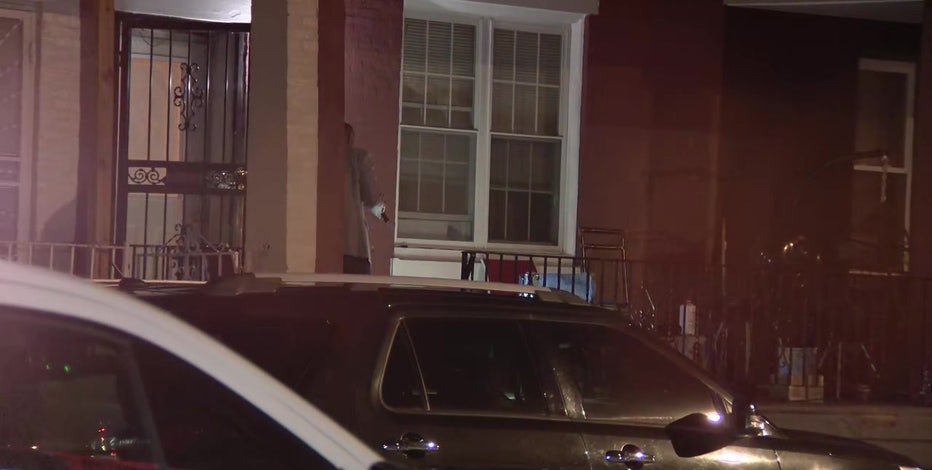 Police search for gunman who killed woman, wounded man on North Philly porch