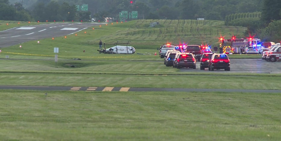 Pilot killed, 2 troopers injured after helicopter, small plane crash at Carlisle airport