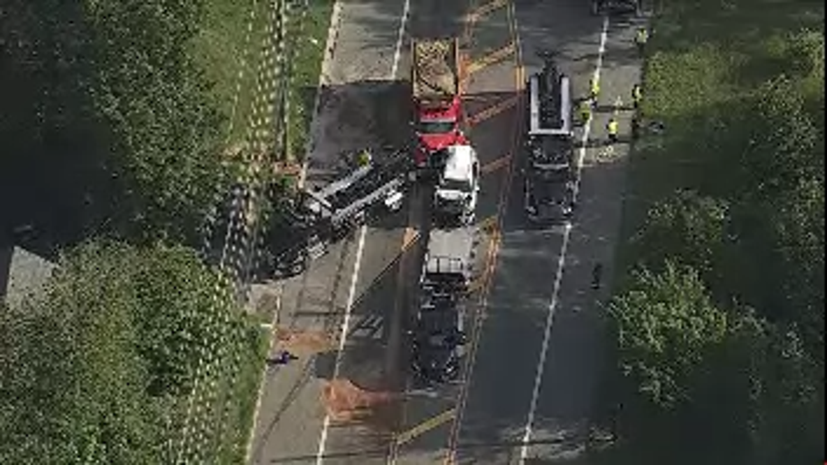 School bus involved in multi-vehicle crash in Gloucester County
