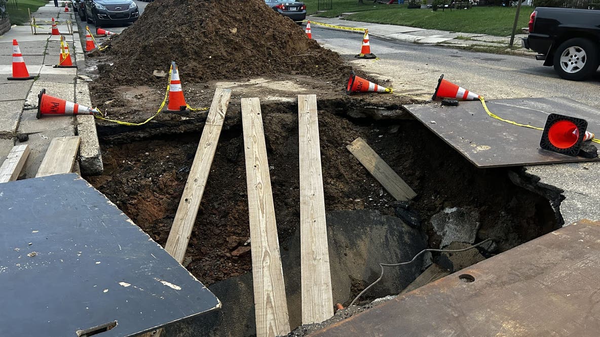 Giant sinkhole in Philly’s Mayfair neighborhood leaves residents frustrated: 'We want our block to be safe'