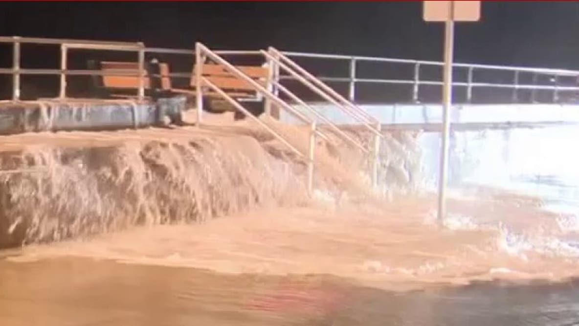 Coastal storm brings large waves, strong winds to North Wildwood beaches