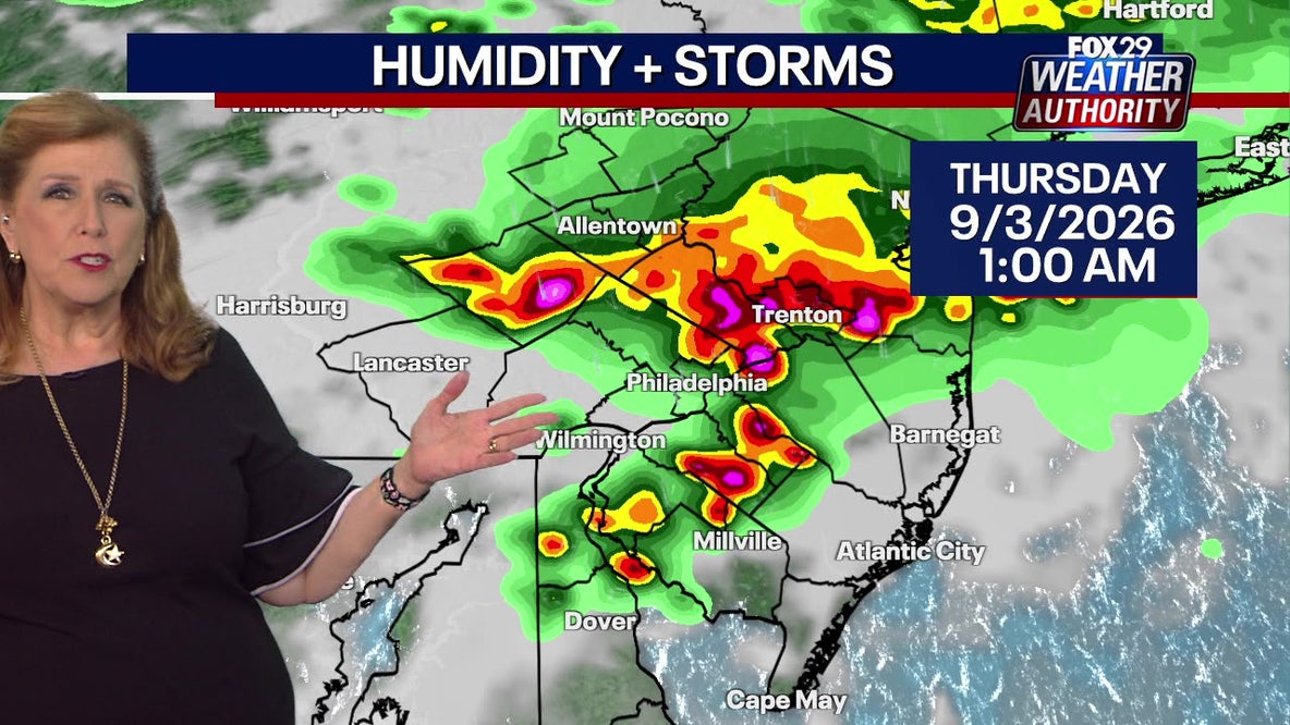 More strong storms expected to impact Philadelphia area on Wednesday, Thursday