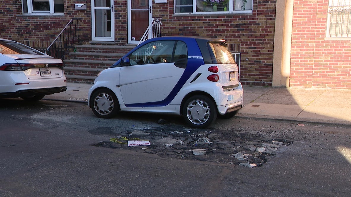 South Philly sinkhole repairs begin on S Percy Street after weeks-long wait