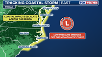 First fall nor’easter to bring wind and rain to Philly, dangerous surf to Jersey Shore