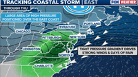 Tracking the nor'easter: Coastal flooding, high winds threaten East Coast this week