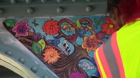 Kensington underpass transformed: 400 community paintings installed under Market-Frankford line