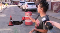 Large sinkhole in South Philly ignored by city for weeks, residents say