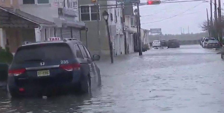 Nor'easter makes direct hit on Jersey Shore, bringing 70 mph gusts and flooded streets