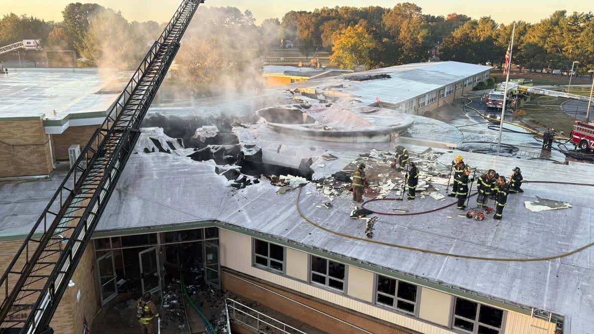 Fire damages Lulu Ross Elementary in Milford; classes canceled for the week