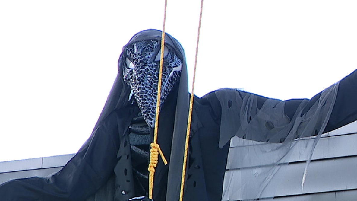 Bucks County Halloween display draws criticism over hanging 'bodies' display