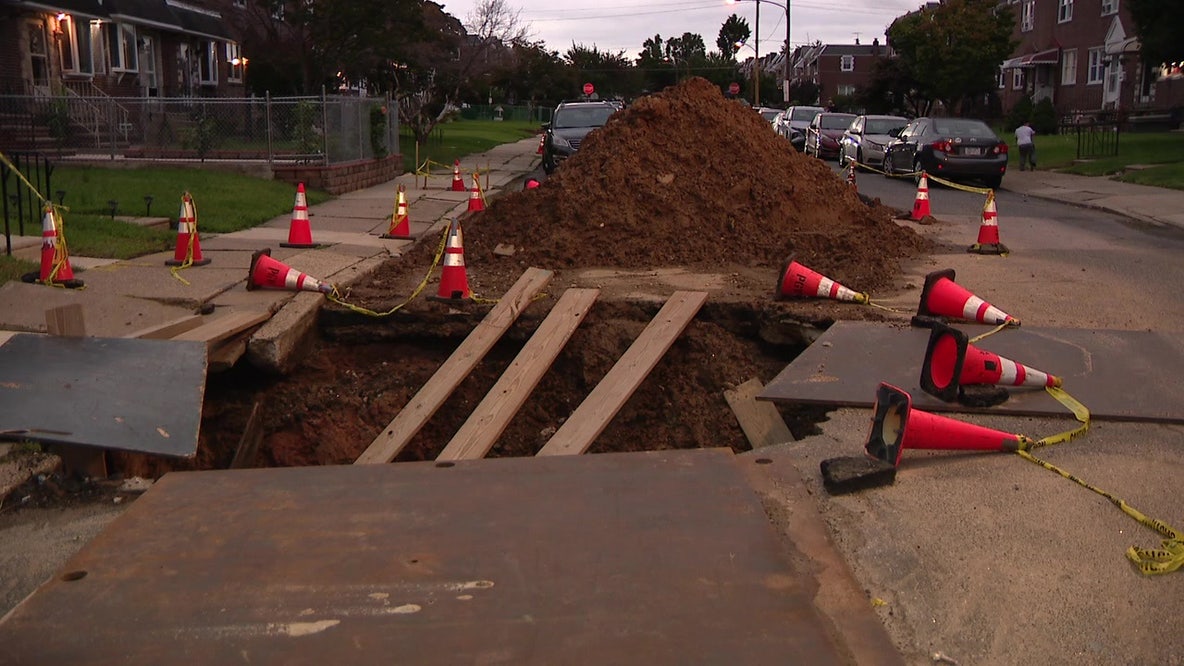 Philadelphia Water Department says it will begin to repair massive Mayfair sinkhole