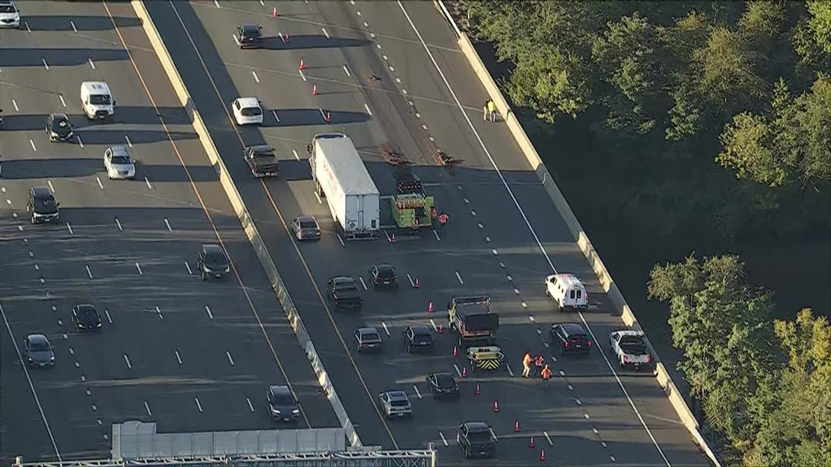 Dump truck spills animal waste on Route 42 in Camden County