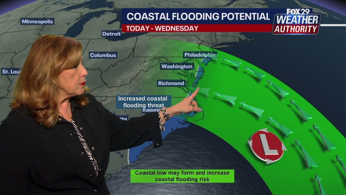 Coastal flooding threat looms for New Jersey, Delaware as nor'easter develops offshore