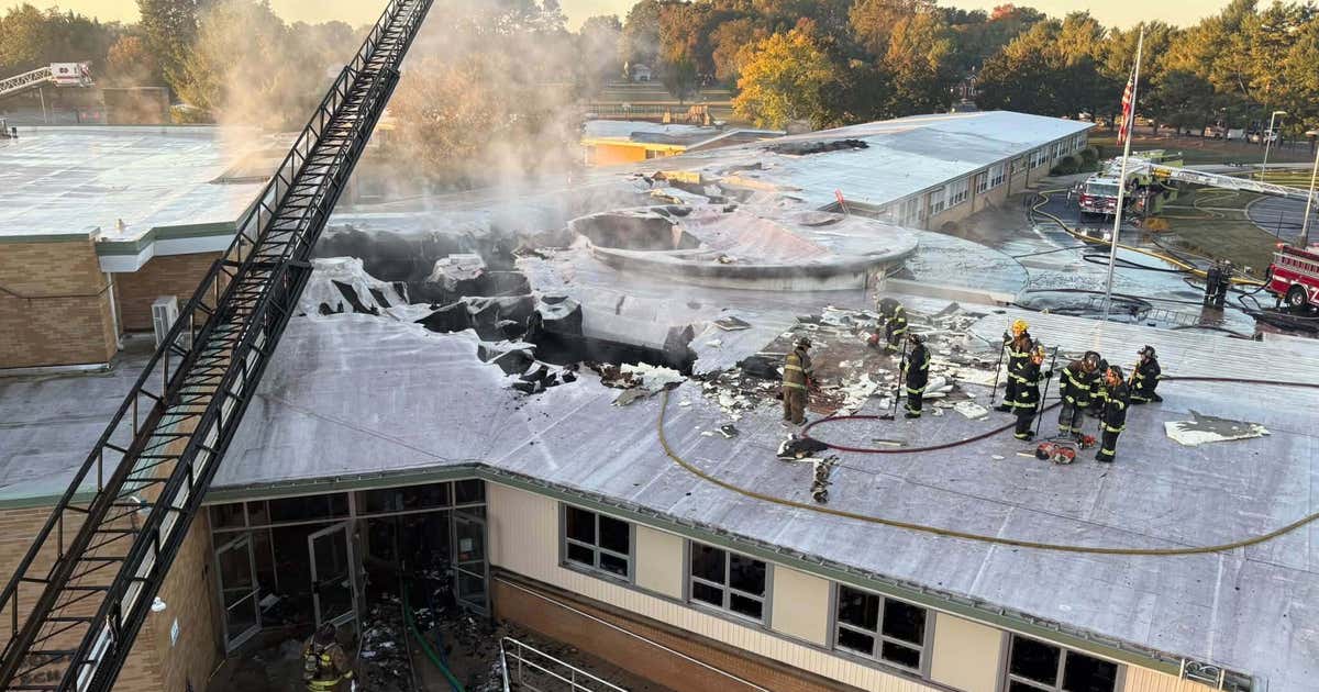 Fire damages Lulu Ross Elementary in Milford; classes canceled for the week