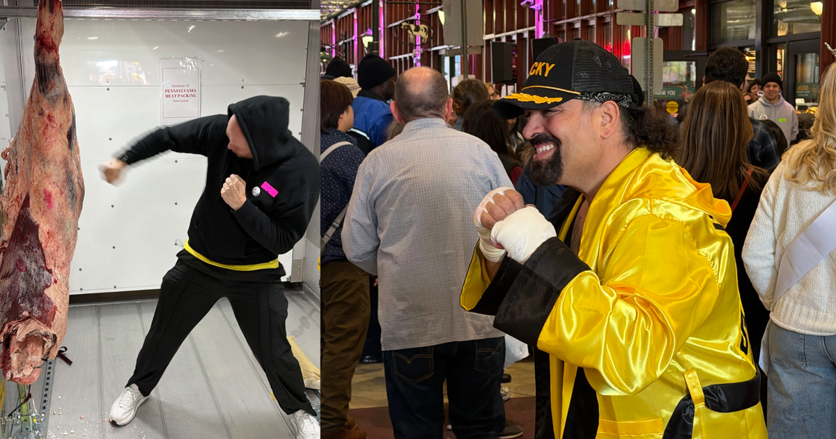 'Meat Market Challenge' lets fans recreate iconic 'Rocky' training scene for charity