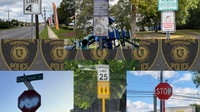 Multiple street signs vandalized with spray paint in Gloucester Township neighborhoods