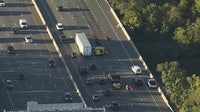 Dump truck spills animal waste on Route 42 in Camden County