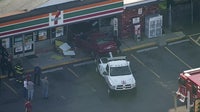 Stolen car from Philadelphia crashes into Bensalem 7-Eleven