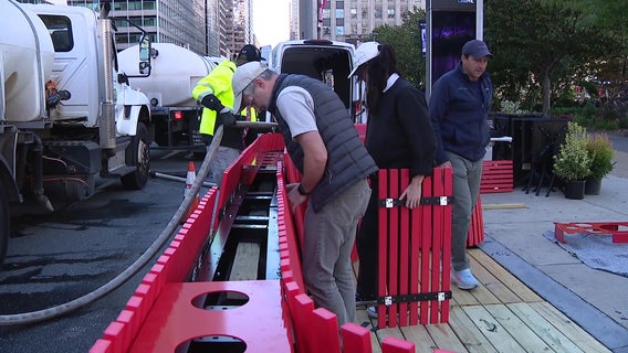 Philadelphia debuts prototype streeteries at LOVE Park for outdoor dining