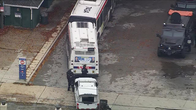 Suspect barricaded on SEPTA bus after 2 women found shot in East Mount Airy house fire