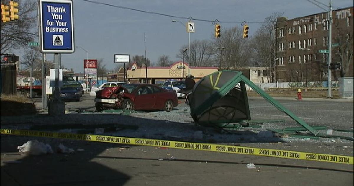 One dead, two injured after driver crashes into Detroit bus stop | FOX ...