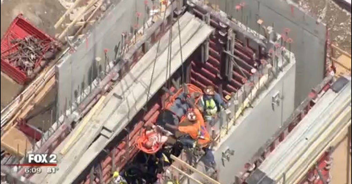 Worker falls 20 feet into a pit, rescued from trench collapse | FOX 2 ...