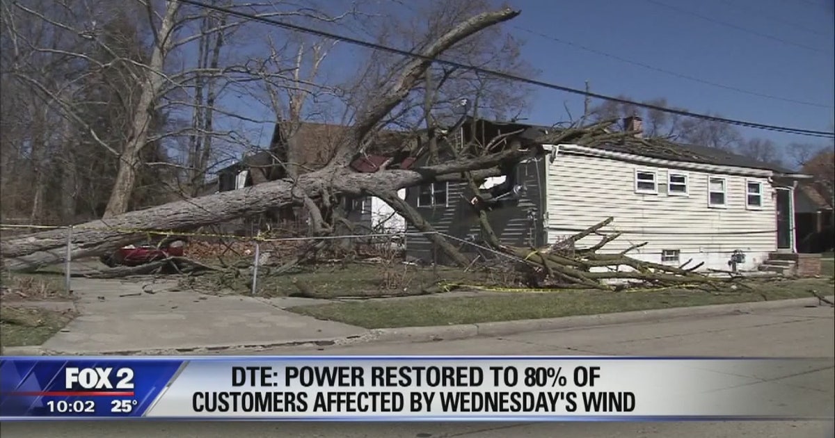 DTE Update: Roughly 85,000 remain without power as of Sunday afternoon ...