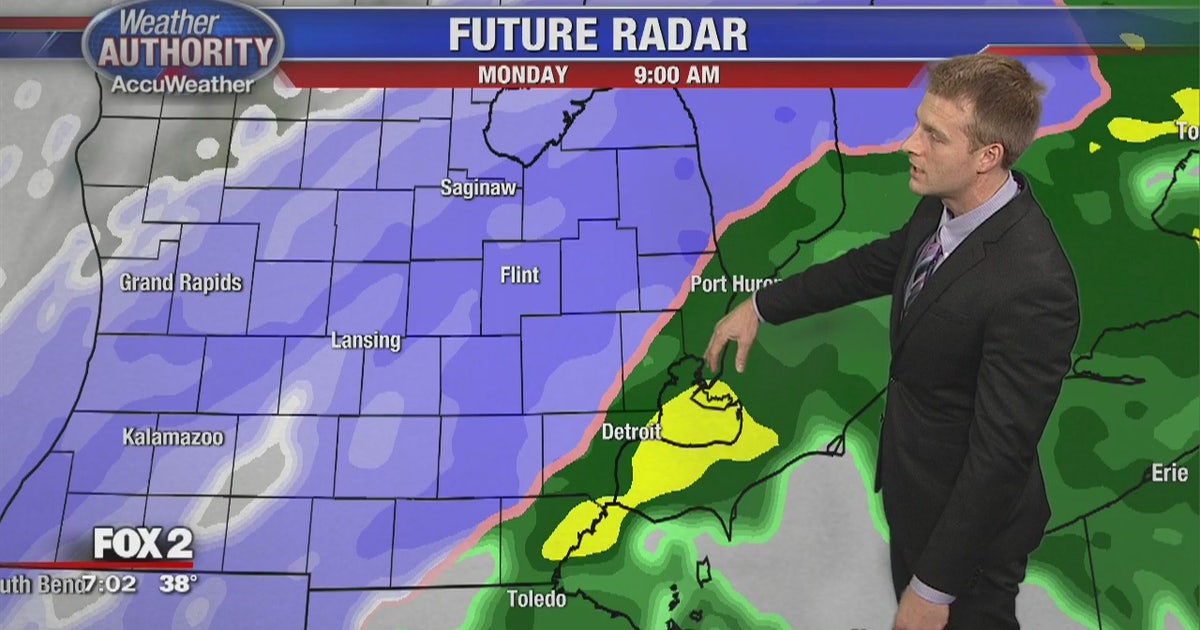 Inches of snow expected around southeast Michigan Monday | FOX 2 Detroit