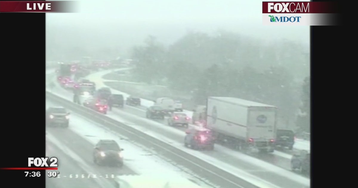 Tuesday morning snow causing slick commute | FOX 2 Detroit
