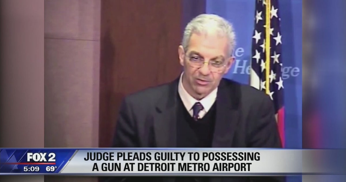 Michigan judge pleads guilty to carrying gun into Detroit airport | FOX ...