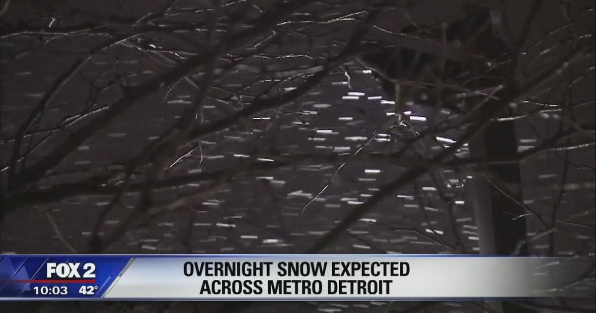 Overnight snow expected across Metro Detroit | FOX 2 Detroit