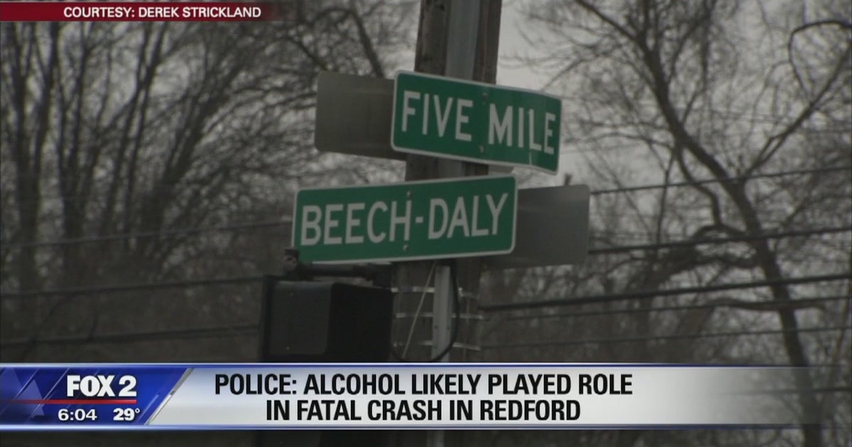 Police say alcohol played a role in Redford Township fatal crash | FOX ...