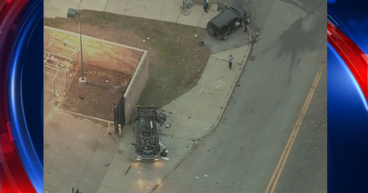 Rollover accident in neighborhood on Detroit's west side | FOX 2 Detroit