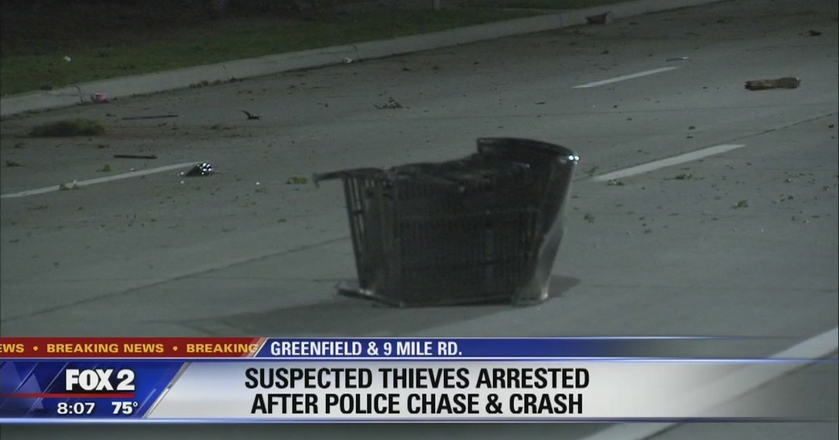 Suspected Metro Detroit thieves arrested after police chase and crash ...