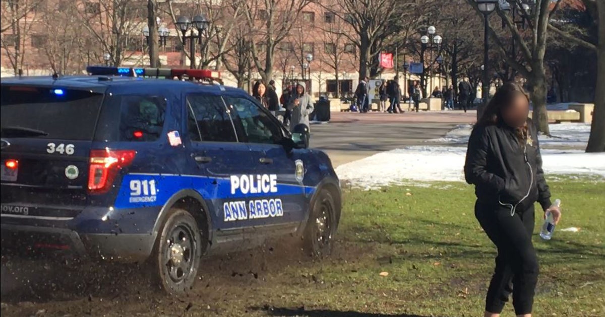 Ann Arbor police SUV chases suspect through UMICH Diag - video | FOX 2 ...
