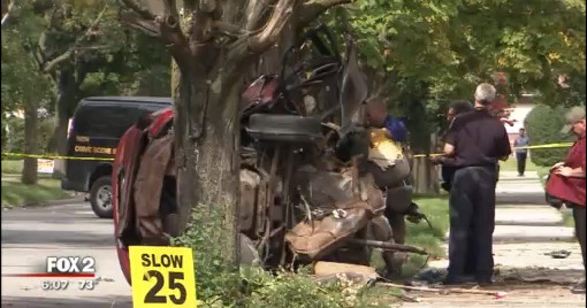 One killed in Detroit when speeding car hits parked car, wraps around ...