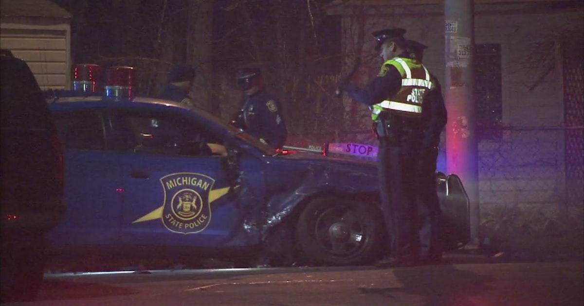 Trooper injured in crash on Detroit's west side | FOX 2 Detroit