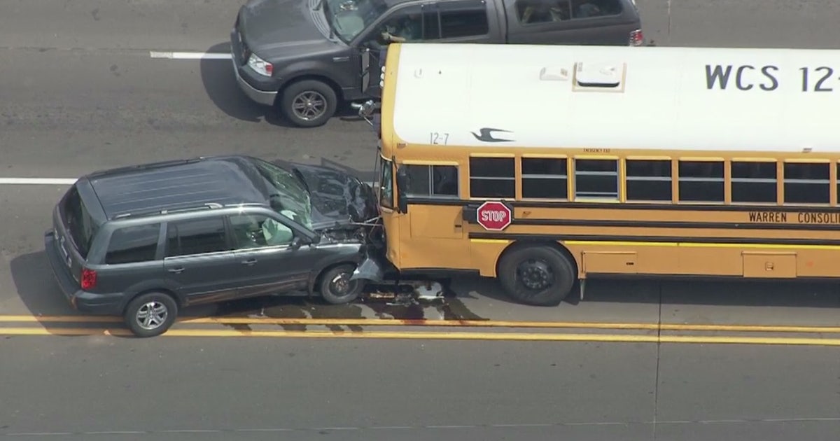 School bus, car collide head on, student among 3 injured | FOX 2 Detroit