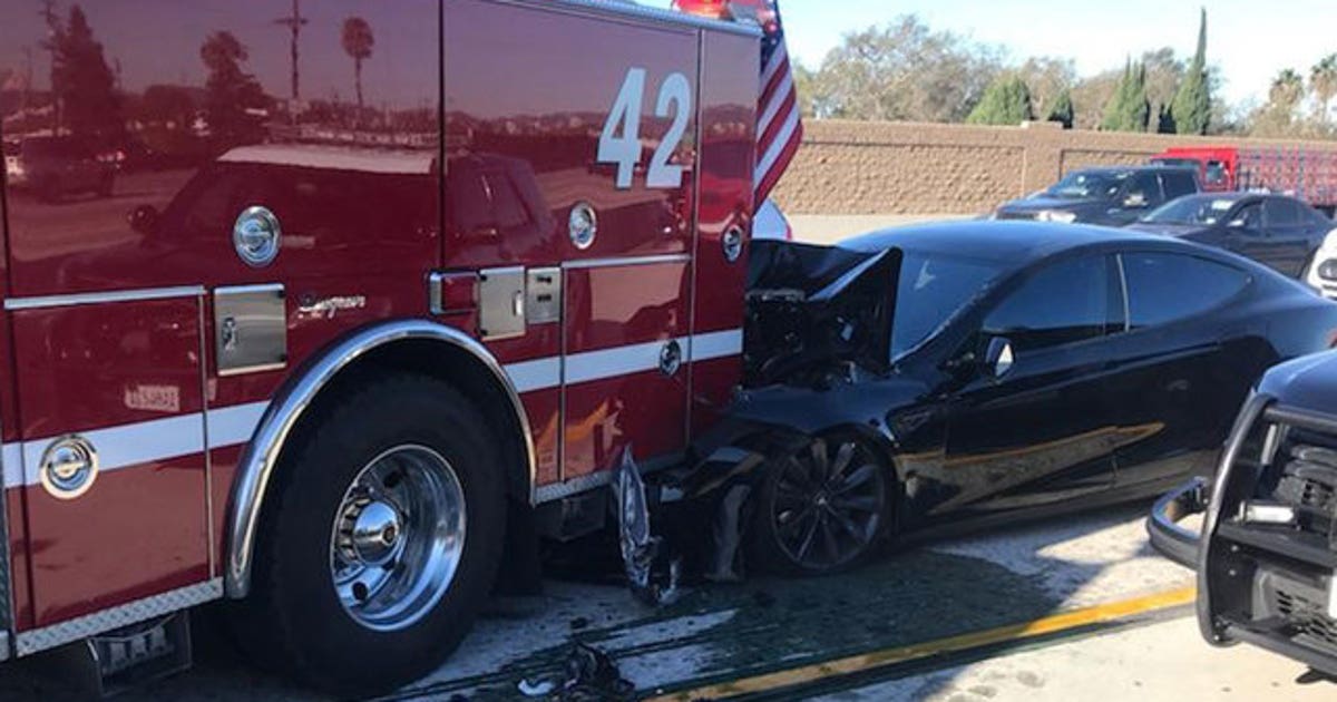Driver says Tesla was on autopilot when it crashed into firetruck on ...