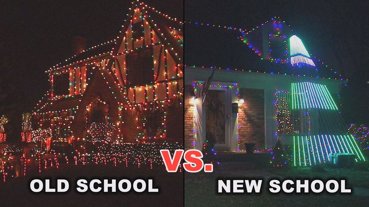Father Son Duo Battle It Out For Best Christmas Lights