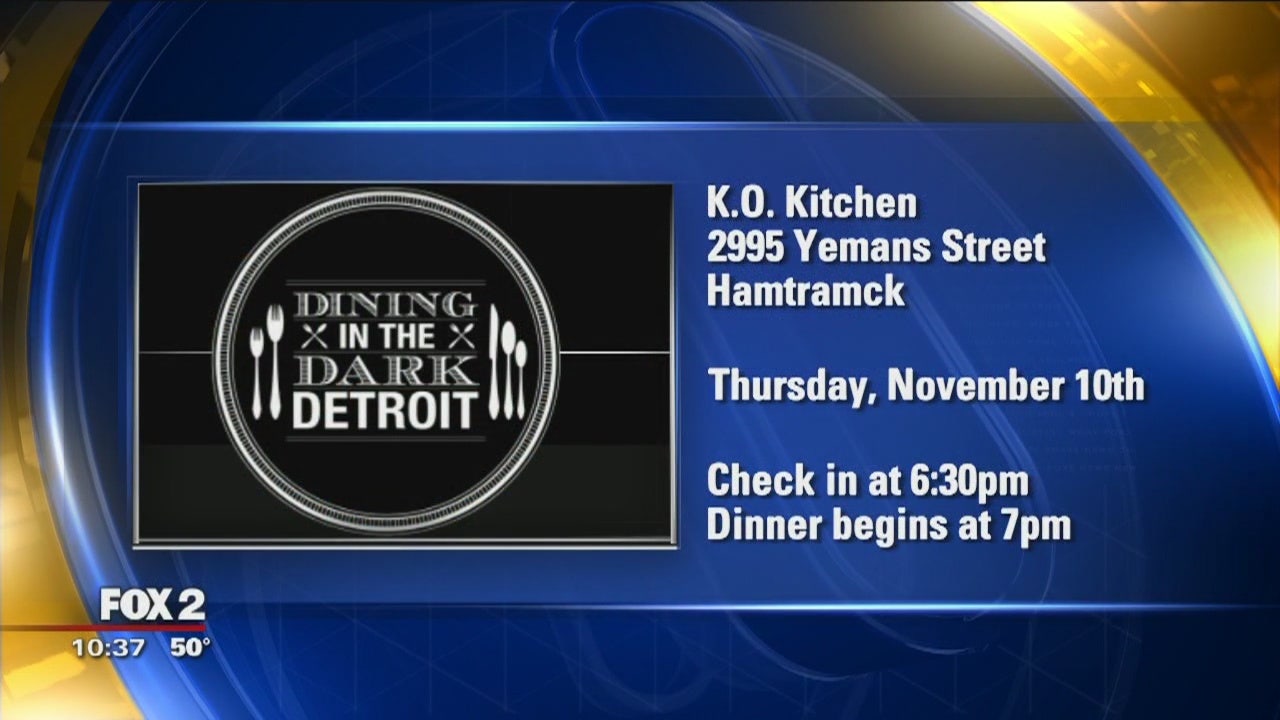 Dining in the Dark Nov. 10