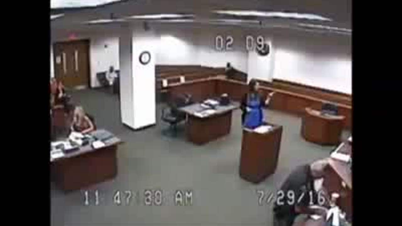 Female inmate brought to court without pants judge outraged