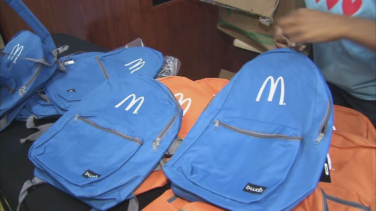 Detroit McDonald s gives away free backpacks with school supplies