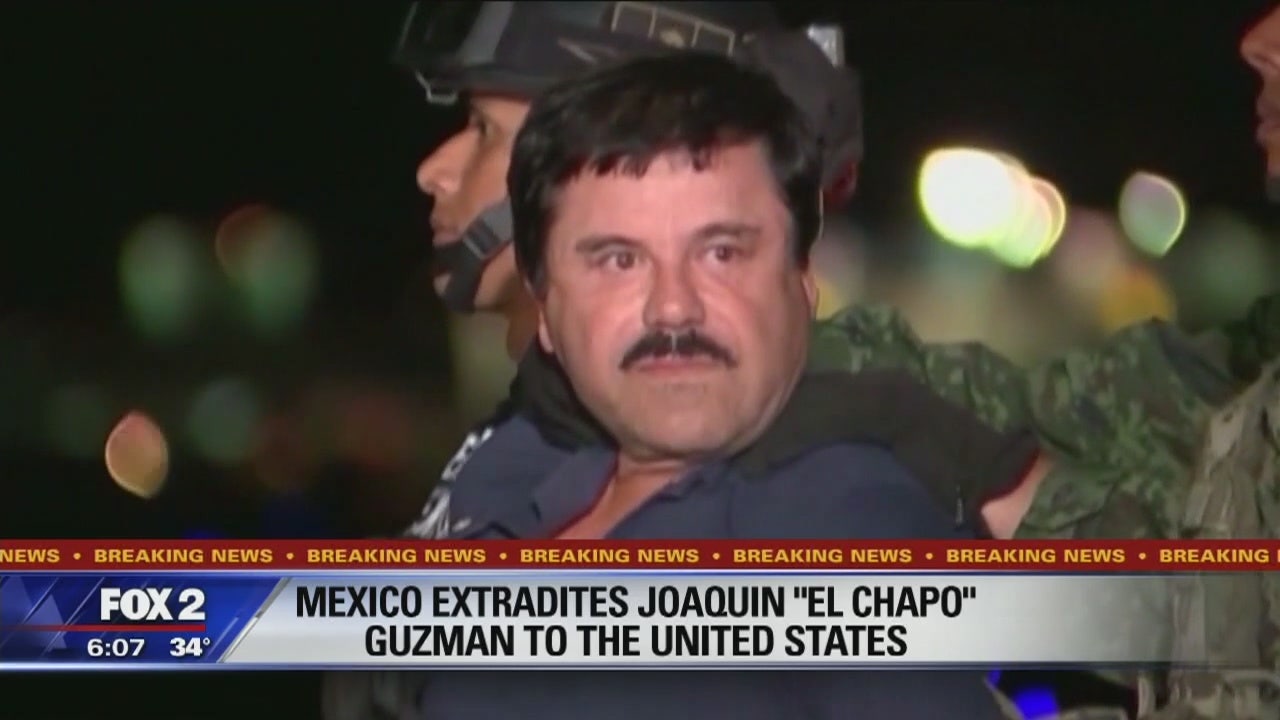Mexican drug lord 'El Chapo' Guzman is extradited to US