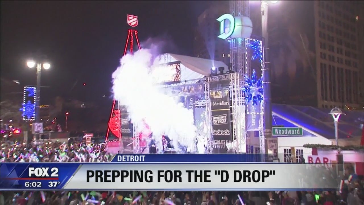 Detroit's annual "New Year's Eve D Drop" is ready to glow