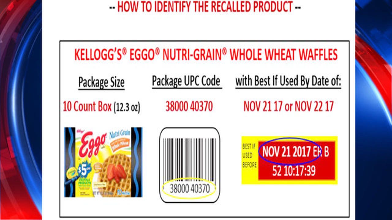Recall issued for Eggo Whole Wheat Waffles