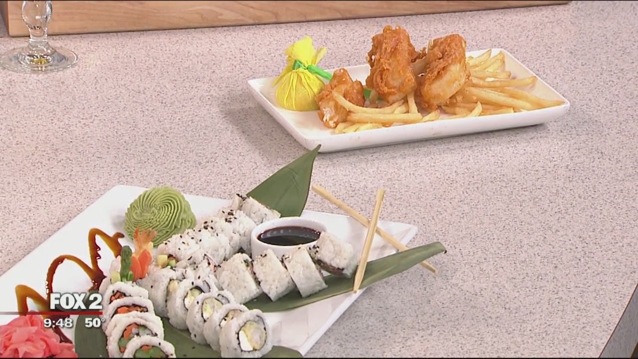 Sea bass fish and chips from 220 Merrill